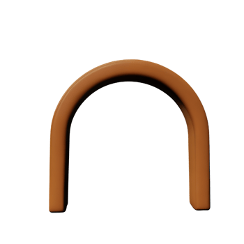 arch 3d rendering icon illustration png