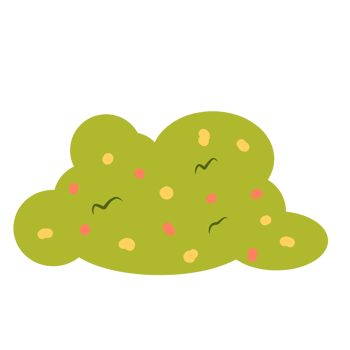 Green bushes clipart png