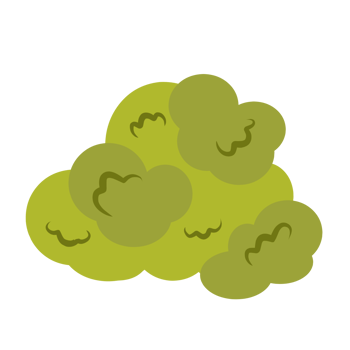 Green bushes clipart png
