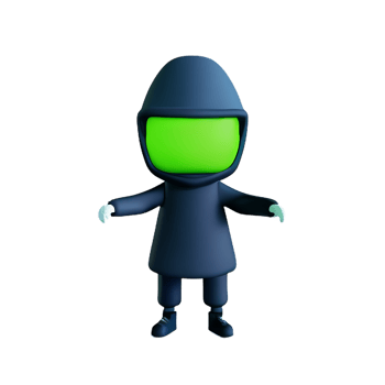 hacker 3d rendering icon illustration png