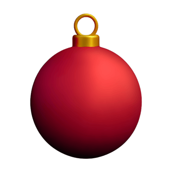 christmas ball 3d rendering icon illustration png