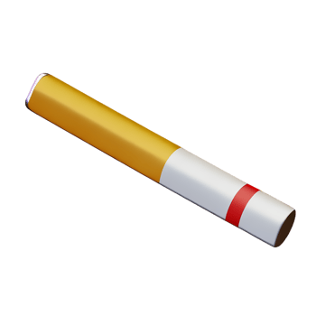 cigarette 3d rendering icon illustration png
