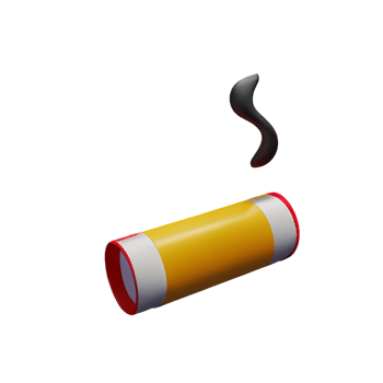 cigarette 3d rendering icon illustration png