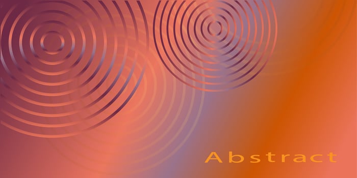 Abstract vector background Autumn greeting card background template banner in minimalism style bright orange red wave lines Vector EPS10