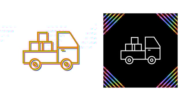 Pickup Truck Vector Icon