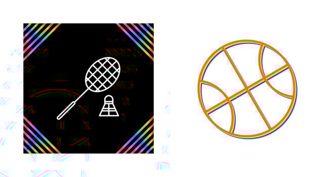 Badminton Vector Icon