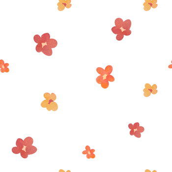 Watercolor trendy minimalistic Flower. cute floral seamless pattern background for Wedding card, packaging paper, fabrics, wrapping gifts. wildflowers coloured garden childish illustration png