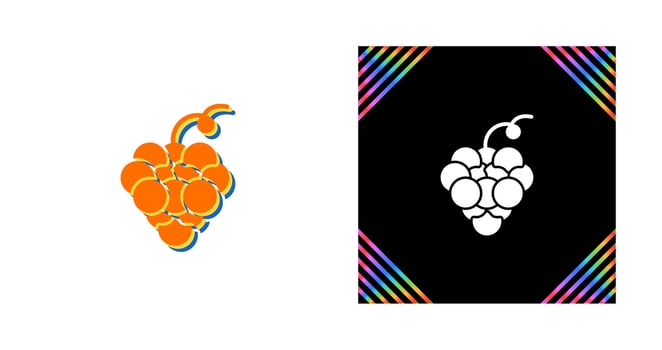 Grapes Vector Icon