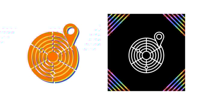 Radar Vector Icon