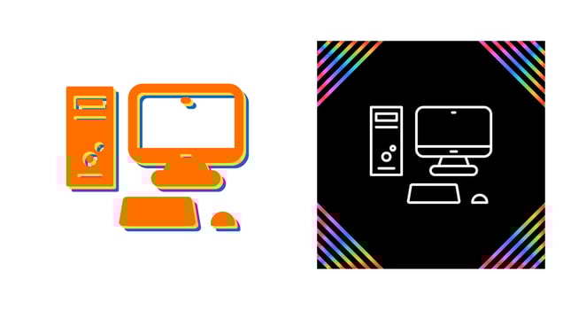 Computer Vector Icon