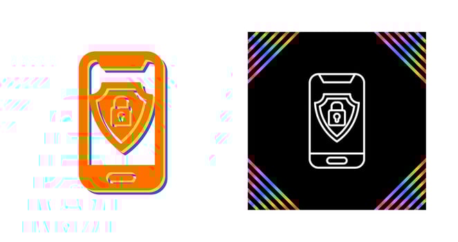 Mobile Security Vector Icon