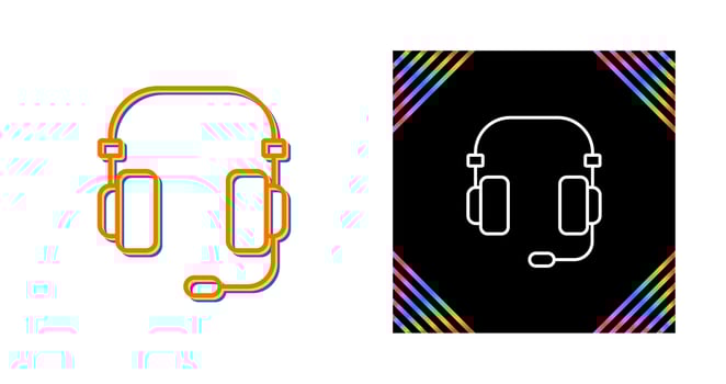 Headset Vector Icon