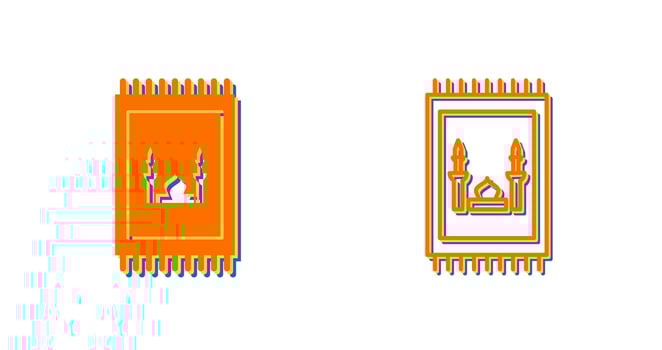 Prayer Rug Vector Icon