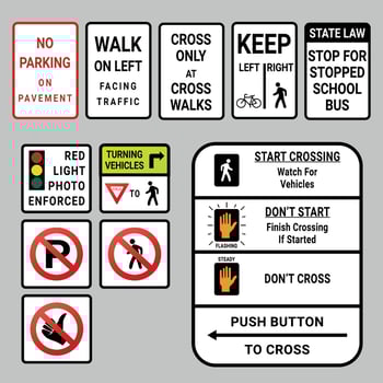 Set of road signs R8 R9 R10 isolated on gray background vector