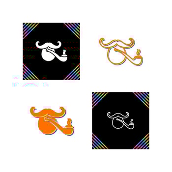 Pirate with Smoking Pipe Vector Icon