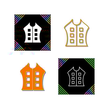 Bullet Proof Vest Vector Icon