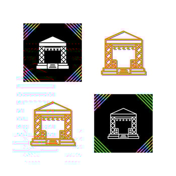 Stage Vector Icon