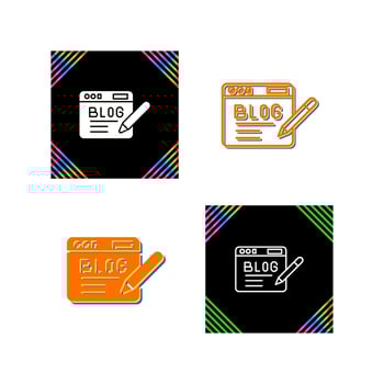 Blog Vector Icon
