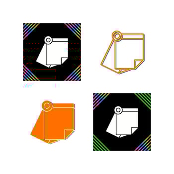 Sticky Note Vector Icon