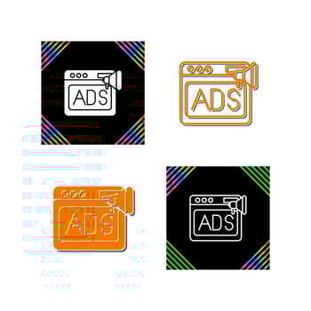 Native Advertising Vector Icon