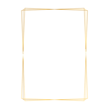 Luxury golden floral rectangle corner certificate page border pattern line photo thai frame islamic wedding invitation background png