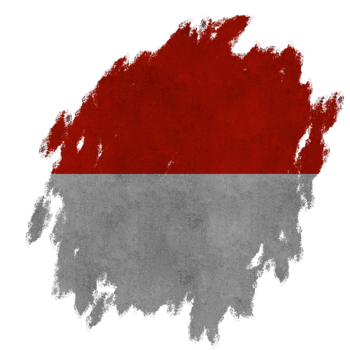 Indonesia Paint Flag png