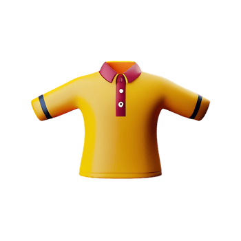 polo shirt 3d rendering icon illustration png