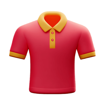polo shirt 3d rendering icon illustration png