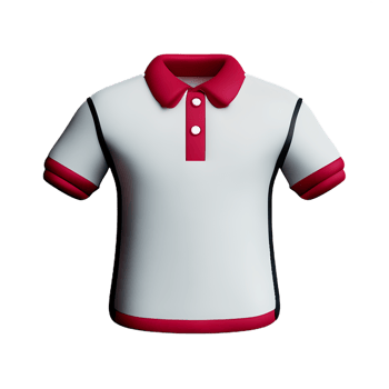 polo shirt 3d rendering icon illustration png