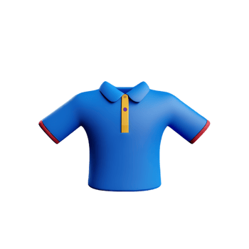polo shirt 3d rendering icon illustration png
