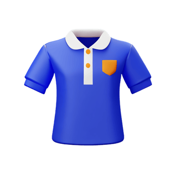 polo shirt 3d rendering icon illustration png
