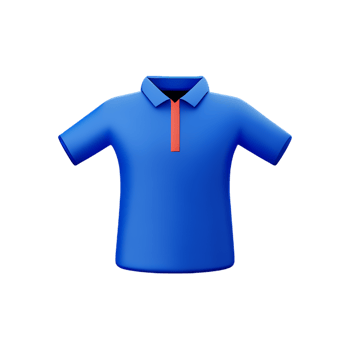 polo shirt 3d rendering icon illustration png
