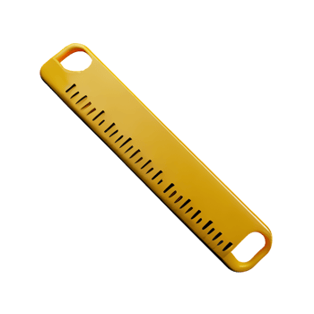 ruler 3d rendering icon illustration png