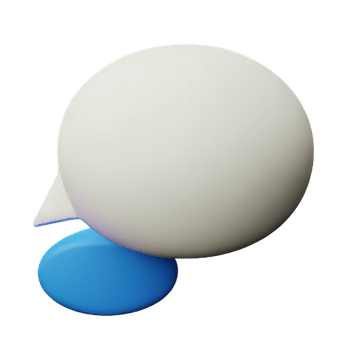 thought bubble 3d rendering icon illustration png