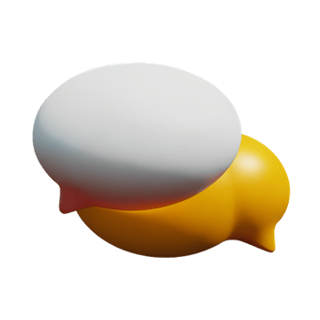 thought bubble 3d rendering icon illustration png
