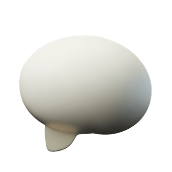 thought bubble 3d rendering icon illustration png