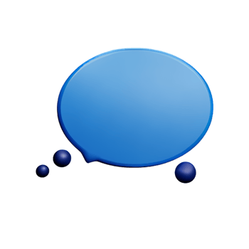 thought bubble 3d rendering icon illustration png