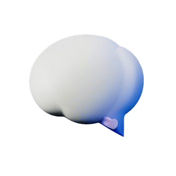thought bubble 3d rendering icon illustration png