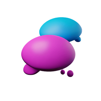 thought bubble 3d rendering icon illustration png