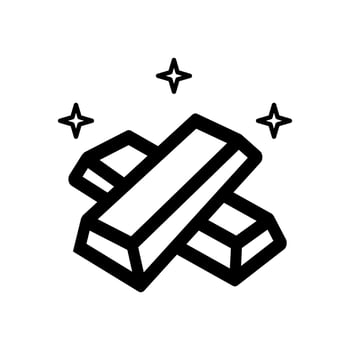 gold icon on a white background vector