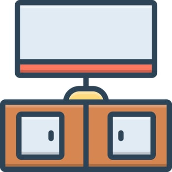 color icon for stands vector