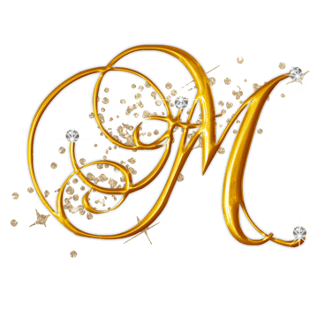 Golden uppercase alphabet letters png