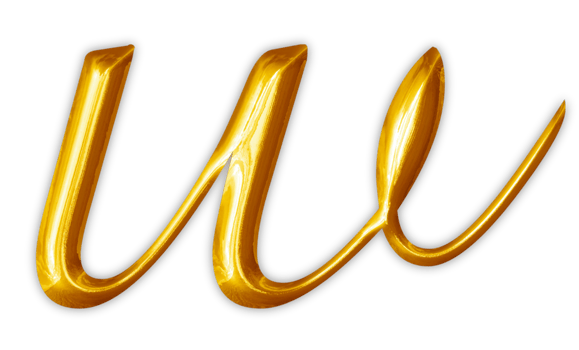 Golden lowercase alphabet letters png