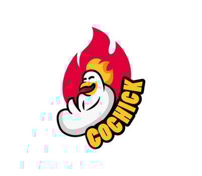 thumbs up chicken mascot logo vector