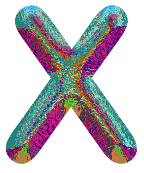Holographic uppercase letters alphabet png