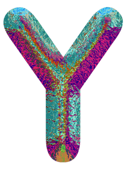 Holographic uppercase letters alphabet png