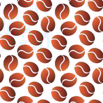 Coffee beans are a seamless pattern. Perfect for various projects like textiles, paper crafts, and more. vector