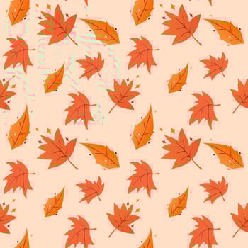 Autumn leaves seamless background. Perfect for various projects like textiles, paper crafts, and more. vector