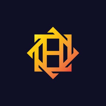 Initial Letter H Logo For Business vector