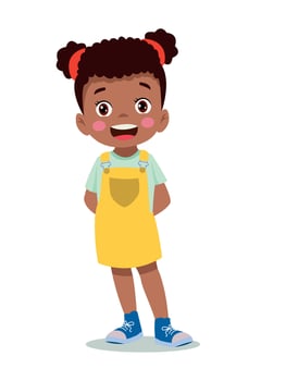 Vector Illustration cute little kids